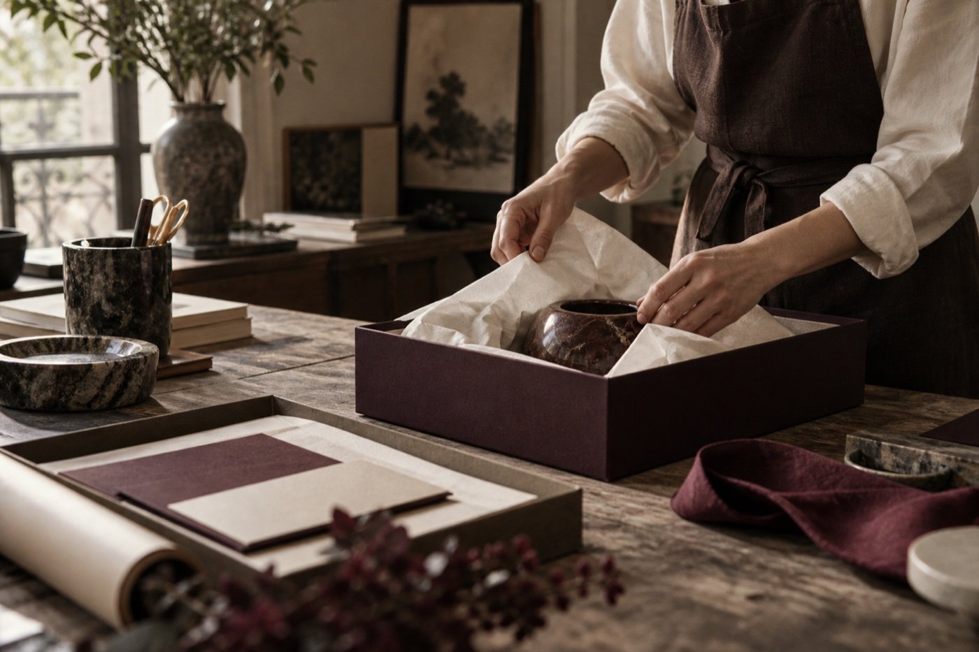 Préparation artisanale d’une attention pour un client ou collaborateur